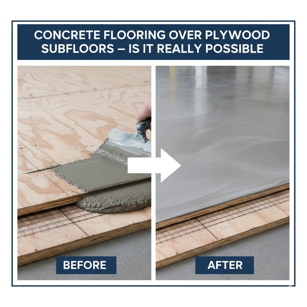 Concrete flooring