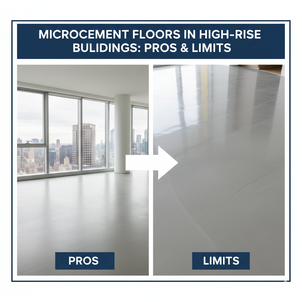 Microcement flooring